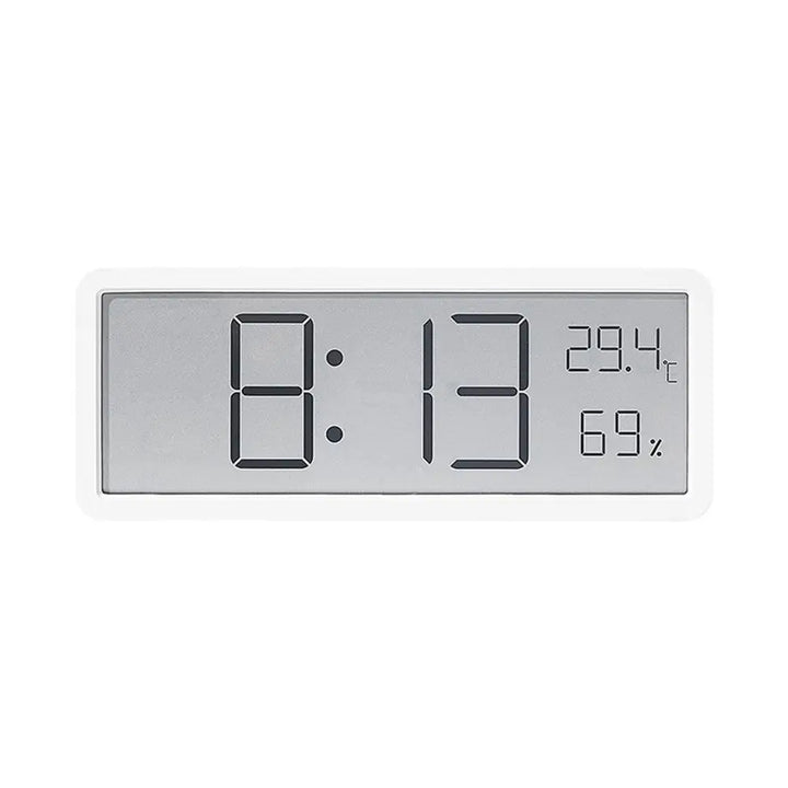 Große digitale LED-Uhr mit integriertem Thermometer und Hygrometer. Perfekt für klares Raumklima-Monitoring.
