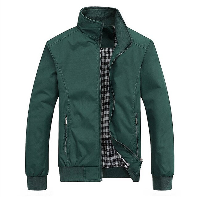 Elegante Herren Übergangsjacke, Slim Fit Bomberstil, atmungsaktiv & modern. Ideal für Frühling & Herbst.