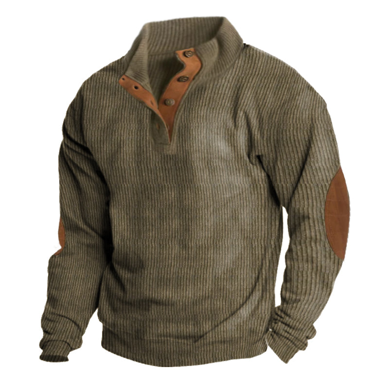 Vielseitiger Herren Pullover, perfekt für Outdoor, Herbst & Winter. Warm & komfortabel für den aktiven Mann.