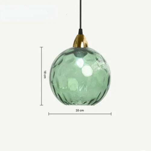 E27 Glas-Kugel-Hängeleuchte, moderne Pendellampe. Stilvolle Deckenleuchte für Wohnzimmer und Esszimmer.