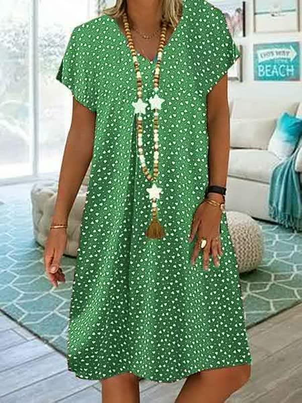 Fließendes, leichtes Damen Sommerkleid, ideal als luftiges Strandkleid oder elegantes Freizeitkleid für Frauen.