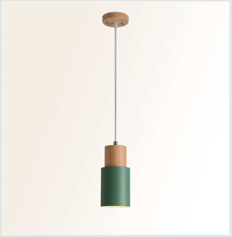 Zeitgenössische Designleuchte, zylindrisch, LED-Beleuchtung für Schlafzimmer.