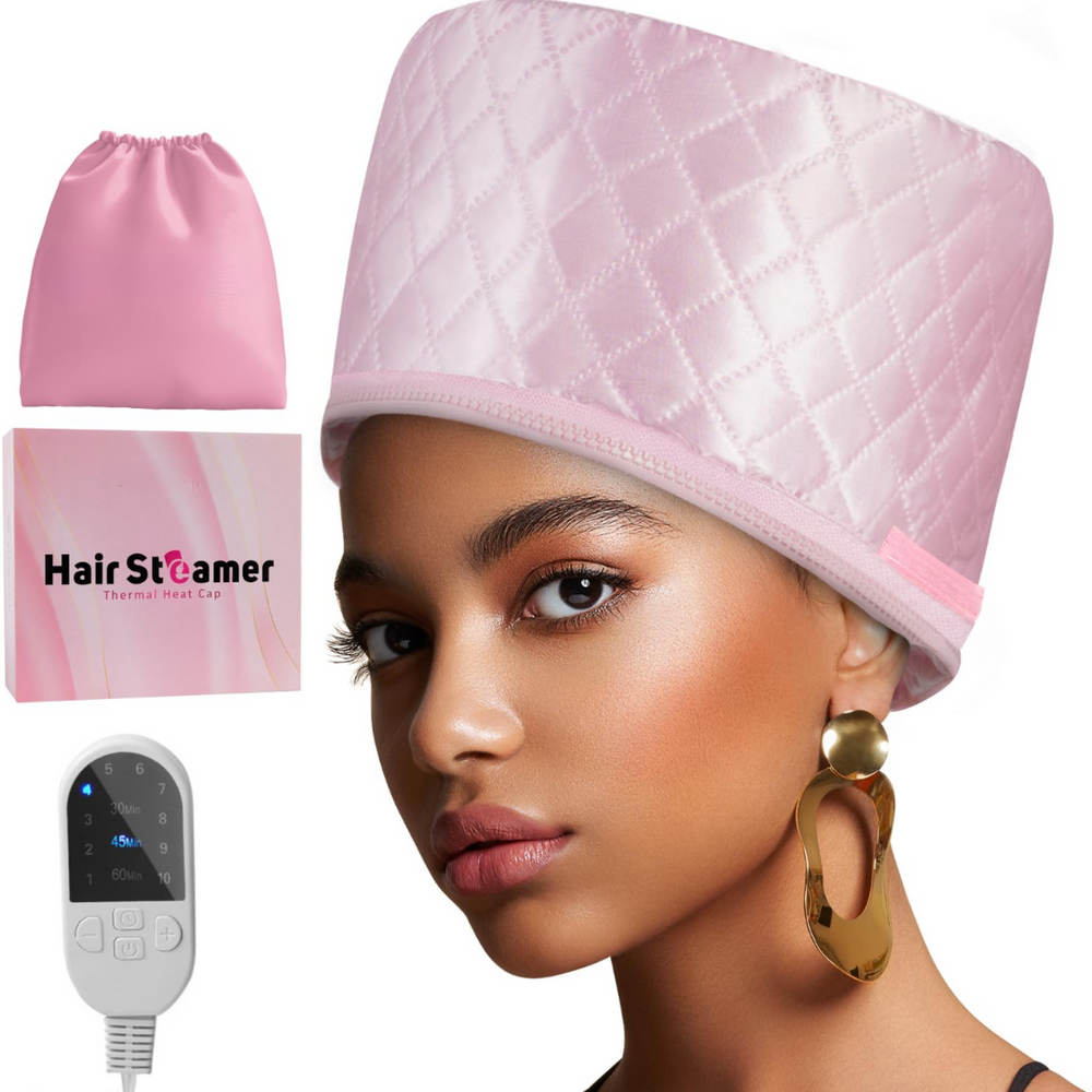 Eleganter schwarzer Damen Haarverdampfer. Ideal für intensive Haarpflege & Tiefenpflege für zuhause.