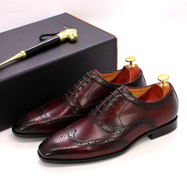 Handgefertigte Herren Oxford-Schuhe aus Leder. Stilvolle Business-Schuhe für formelle Anlässe & Herrenmode.