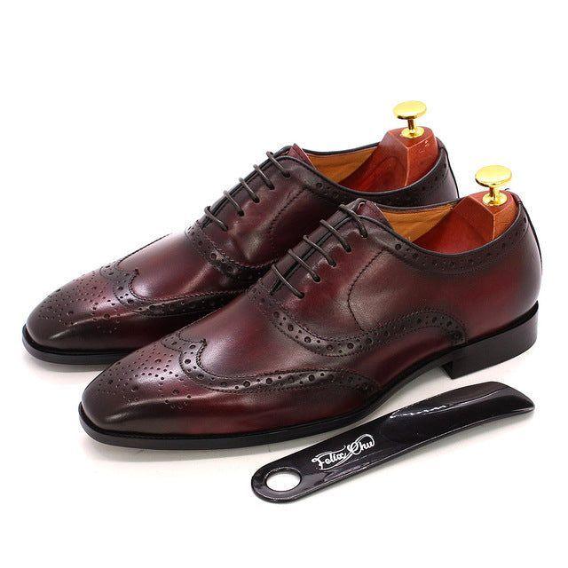 Hochwertige, handgefertigte Herren Oxford-Schuhe aus Leder. Klassische Eleganz für Business und besondere Anlässe.