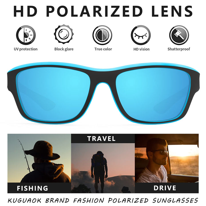 Leichte Fahrradbrille und Wanderbrille: Unisex polarisierte Sportbrille für besten Schutz bei Bewegung.