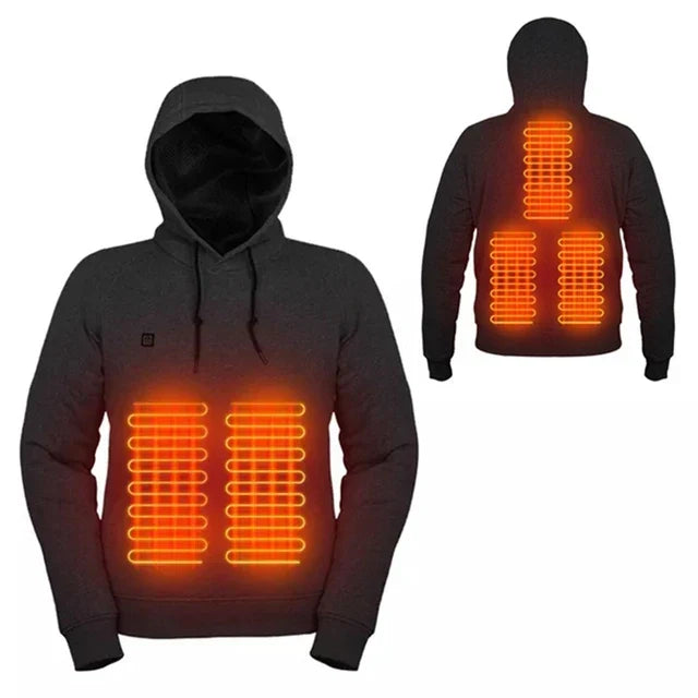 Robuster beheizter Hoodie, unisex, für Outdoor. Langlebig und funktional für alle, die Wärme suchen.