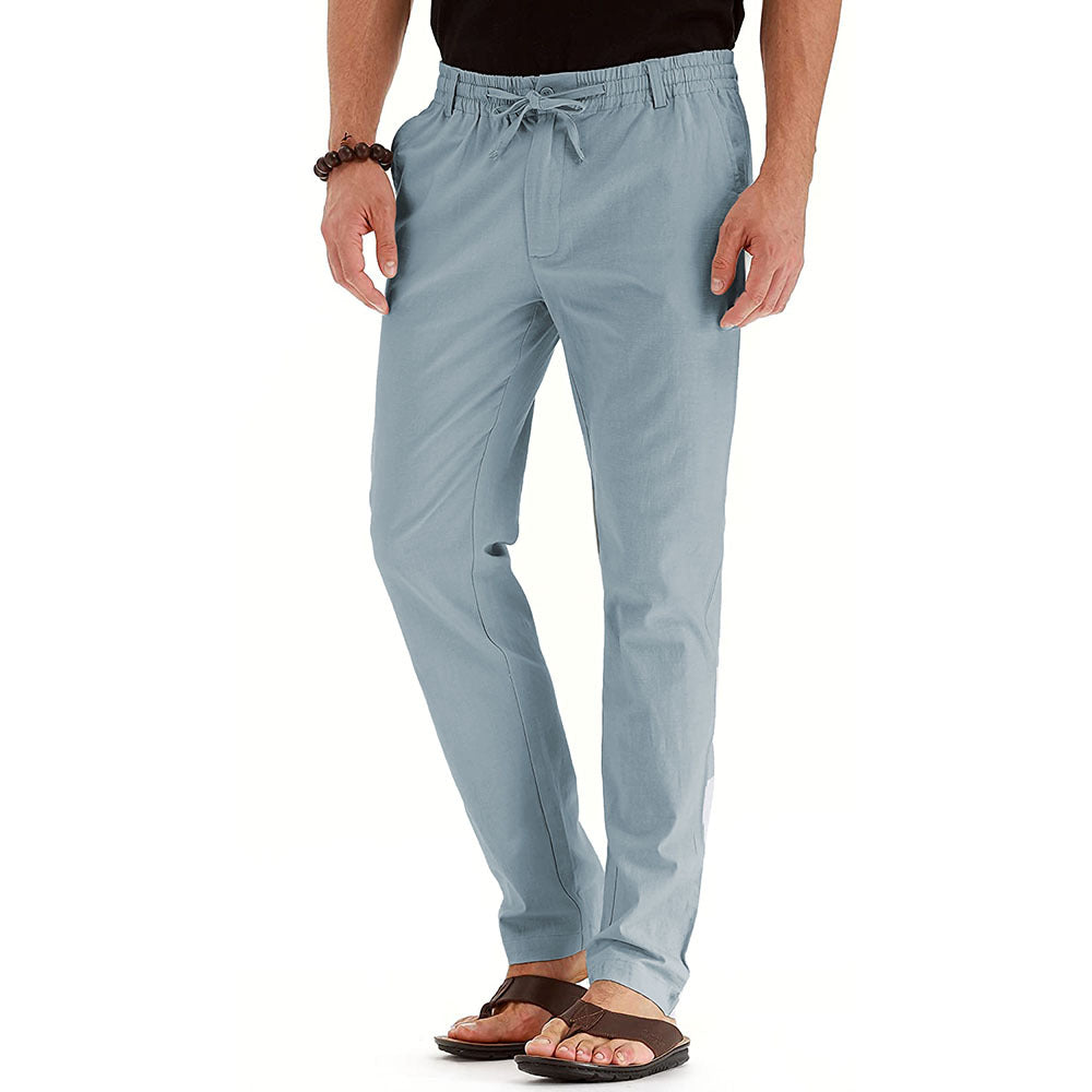 Moderne Herren Sommerhose, bequem & atmungsaktiv, mit elastischem Bund. Perfekt für entspannte Urlaubstage.