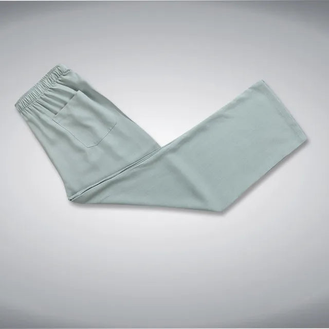 Eleganter Herren Zweiteiler im japanischen Stil. Bequemes Freizeit-Set mit ansprechendem Patch Design.