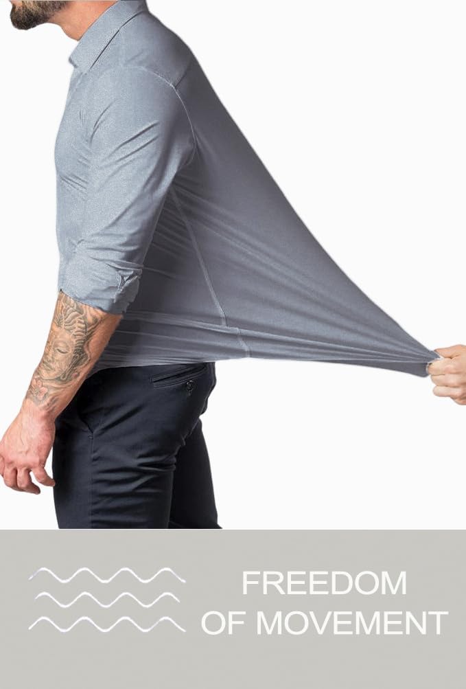 Stilvolles Herrenhemd Slim-Fit, knitterfrei, ideal für elegante Freizeit-Outfits.