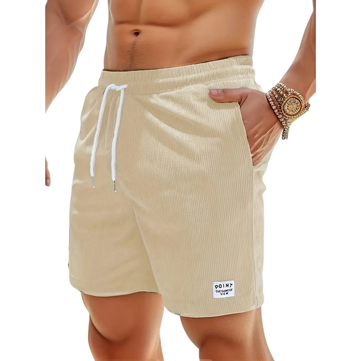 Robuste Herren Strandshorts für den Sommer, mit verstellbarem Bund, schnelltrocknend und bequem.