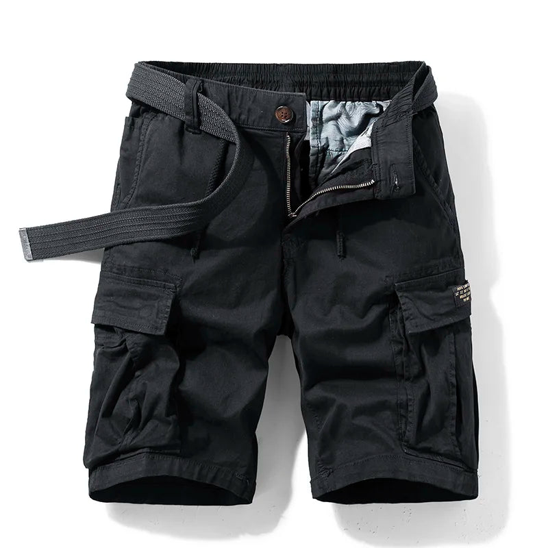 Bequeme Herren Sommer-Shorts, Regular Fit. Strapazierfähige Cargo-Shorts für Outdoor und Alltag.