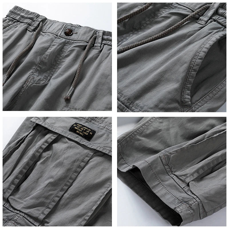 Robuste Herren Cargo-Shorts. Ideal für Outdoor und Freizeit im Sommer, mit funktionellen Taschen.
