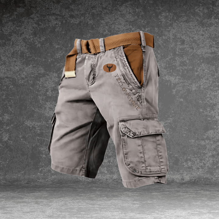Herren Cargo Shorts Regular Fit in Dunkelblau, vielseitige Kurze Hose für Freizeit & Sommer mit praktischen Taschen.