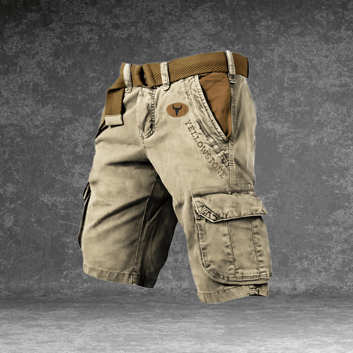 Gefaltete Herren Cargo Shorts Regular Fit, lässige Sommer Shorts mit praktischen Taschen, perfekt für jeden Mann.