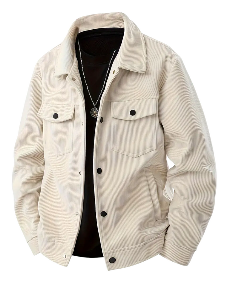 Herren Elegante Übergangsjacke mit strukturiertem Schnitt, ideal für Herbst und Frühling.