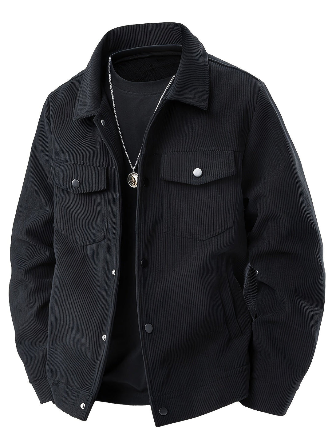 Stilvolle Herren-Freizeitjacke mit strukturierter Oberfläche, vielseitig für Casual und Streetwear.