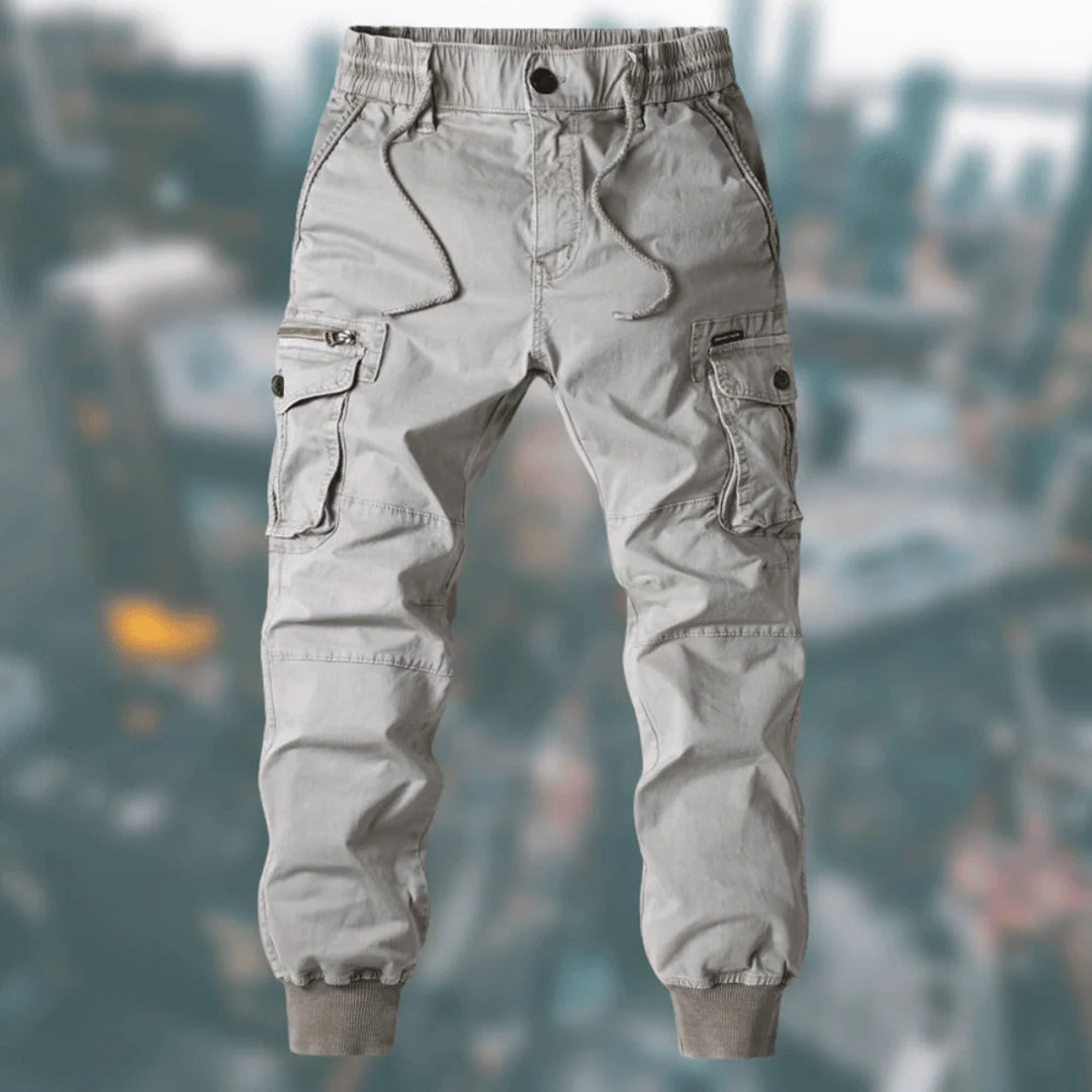 Bolendo Herren Jogger Cargohose, bequem & stilvoll mit elastischem Bund & zahlreichen funktionellen Taschen.