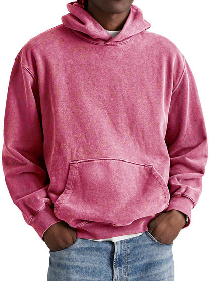 Zeitloser Herren Sweater mit Kapuze, bequem und locker, mit Fronttasche, ein Must-have für Männer.