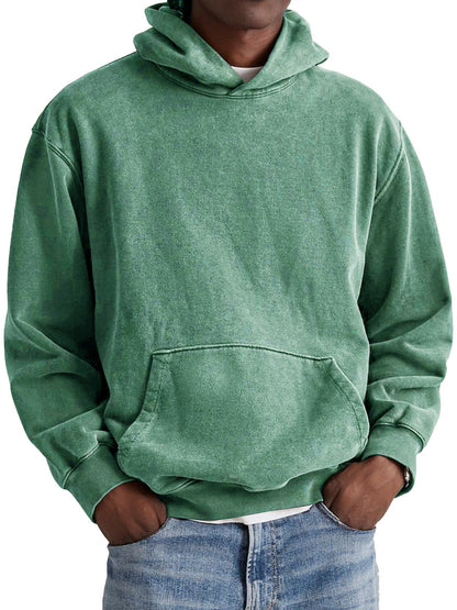 Herren Freizeit-Hoodie, locker und weich, mit Kängurutasche, perfekt für einen entspannten Casual-Look.