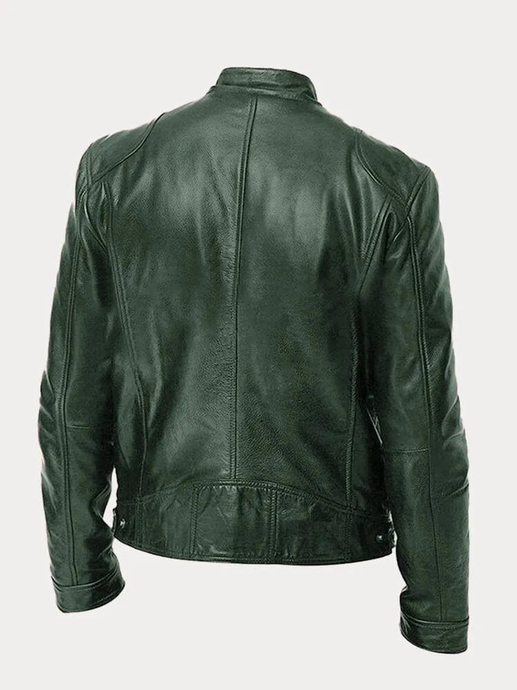Klassische Herrenjacke mit Reißverschluss; elegante Freizeitjacke für stilvolle Looks.