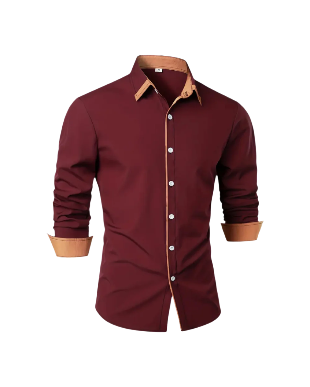Seitliche Ansicht des Herren Hemdes Klarzug, Langarm Polo, perfekte Modern Fit Passform für Alltag.