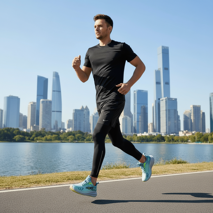 Bequeme Herren Laufschuhe mit komfortabler Einlegesohle für zusätzliche Dämpfung.