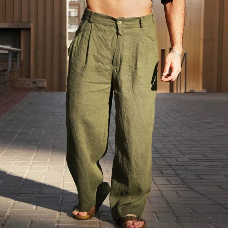 Stilvolle Herren Herbsthose, leicht und bequem, perfekt für entspannte Casual-Looks in der Männermode.