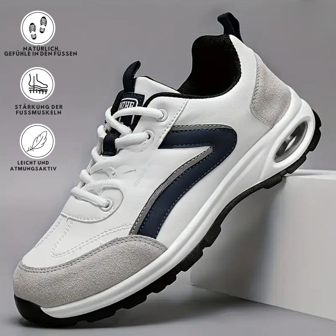Leichte Herrenschuhe, orthopädisch, atmungsaktiv und rutschfest, ideal für den täglichen Gebrauch.
