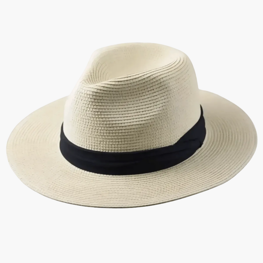Hochwertiger Herren Panamahut aus Stroh, eleganter Sonnenschutz für stilvolle Herrenmode, ideal für den Sommer.