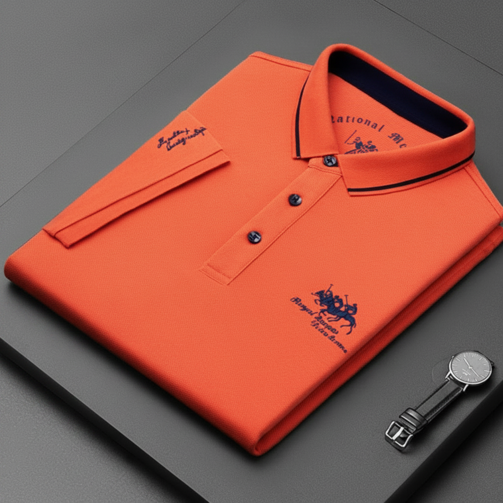 Zeitloses Herren Poloshirt Kurzarm mit sportlicher Eleganz, ideal für Freizeit und Casual-Business.