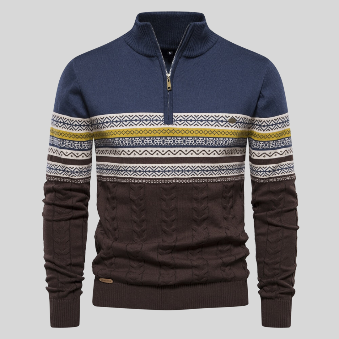 Zeitloser Herren Pullover mit Rundhals, ideal für einen eleganten Lagenlook oder als klassisches Alltags-Outfit.