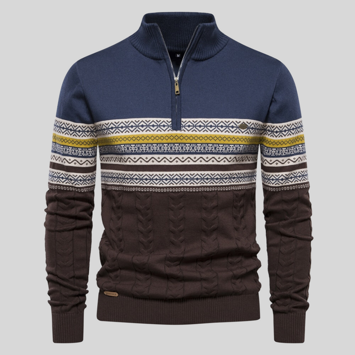 Zeitloser Herren Pullover mit Rundhals, ideal für einen eleganten Lagenlook oder als klassisches Alltags-Outfit.