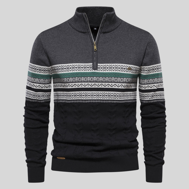 Vielseitiger Herren Rundhals-Strickpullover, perfekt kombinierbar für klassische oder moderne Winterlooks.