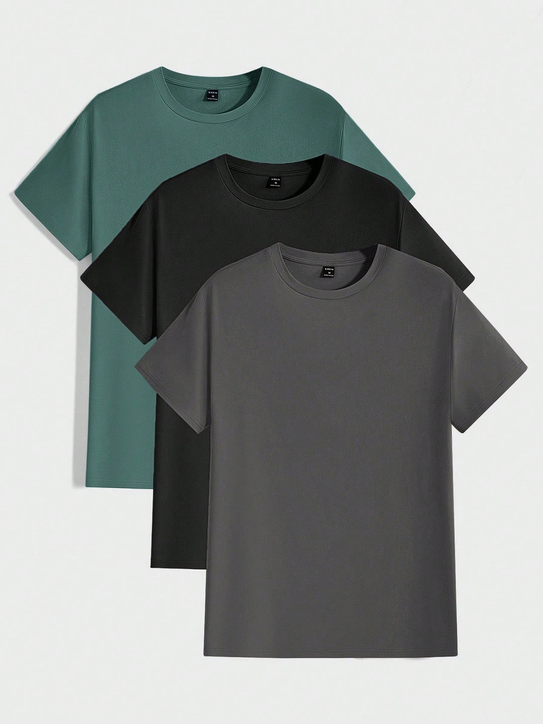 Bequemes & stilvolles Herren Rundhals T-Shirt, feine Struktur für Casual & Sommer Mode.