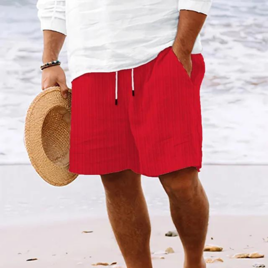 Herren Sport Shorts mit elastischem Bund, leicht & bequem für Bewegung, Freizeit und Entspannung.