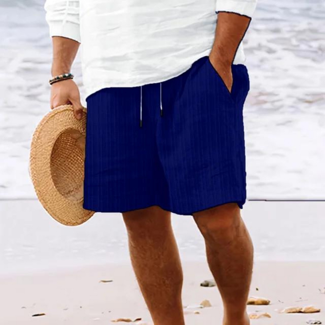 Komfortable Herren Strand Shorts mit elastischem Bund, für entspannte Tage und die Sommergarderobe.
