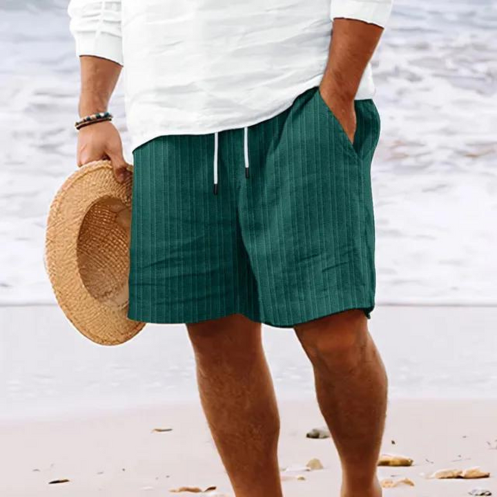 Stylische Casual Herren Shorts mit elastischem Bund, vielseitig für Strand & Sport.