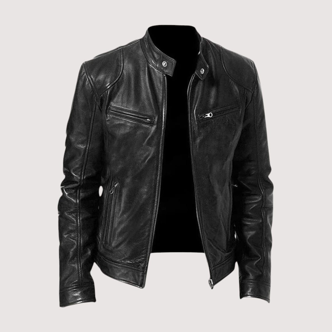 Modische Herren Frühlings-/Herbstjacke aus hochwertigem Stoff, ideal für stilvolle casual Herrenmode.
