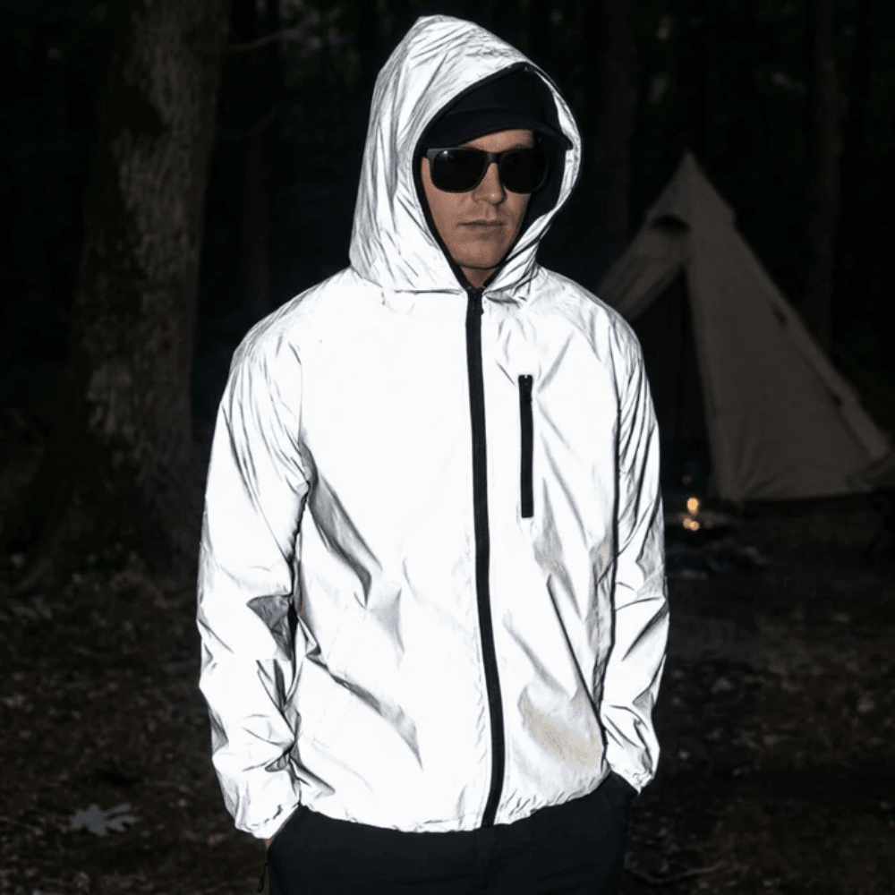 Leichte Herren-Outdoorjacke, wasserdicht und reflektierend, perfekt für Ganzjahres-Aktivitäten.