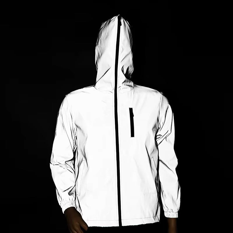 Sichere Herren-Pendlerjacke: Reflektierend, wasserdicht, winddicht für den täglichen Weg zur Arbeit.