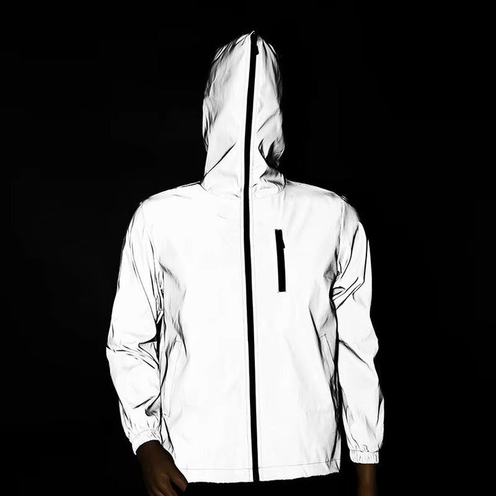 Sichere Herren-Pendlerjacke: Reflektierend, wasserdicht, winddicht für den täglichen Weg zur Arbeit.