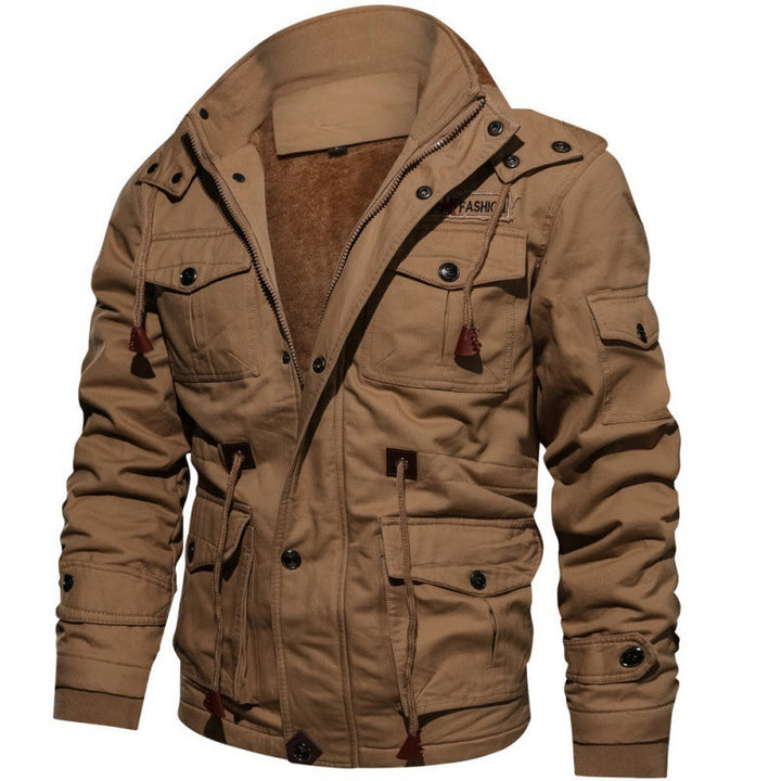 Hochwertige Herren Winterjacke, gefüttert & bequem, für kalte Tage. Trendige Freizeit- & Outdoorjacke.