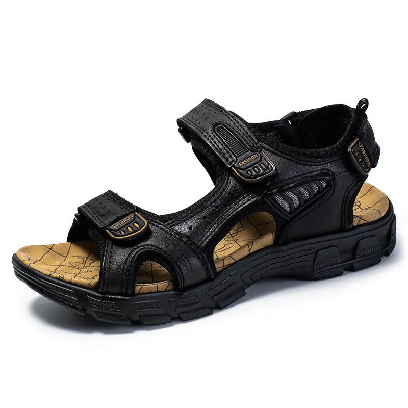 Herren orthopädische Sandalen für Komfort & Schmerzlinderung. Verstellbar, atmungsaktiv, ideal bei Fußschmerzen & Fersensporn.