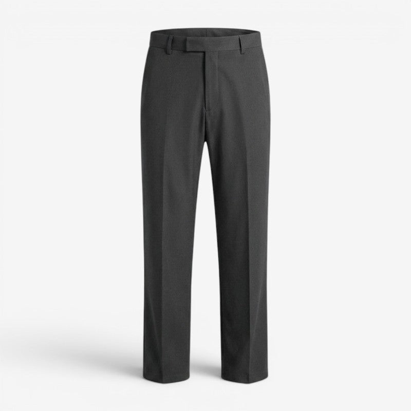 Frontansicht der eleganten Slim Fit Herrenhose, vielseitig kombinierbar für Alltag und Büro.