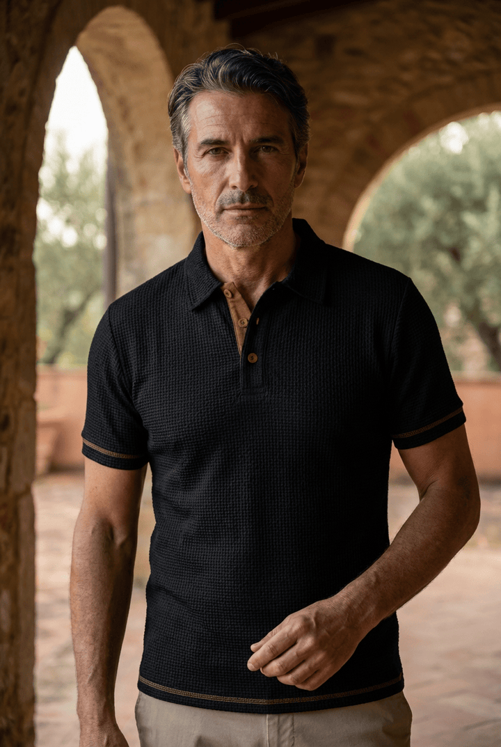 Herren Poloshirt Mason Stoffstruktur