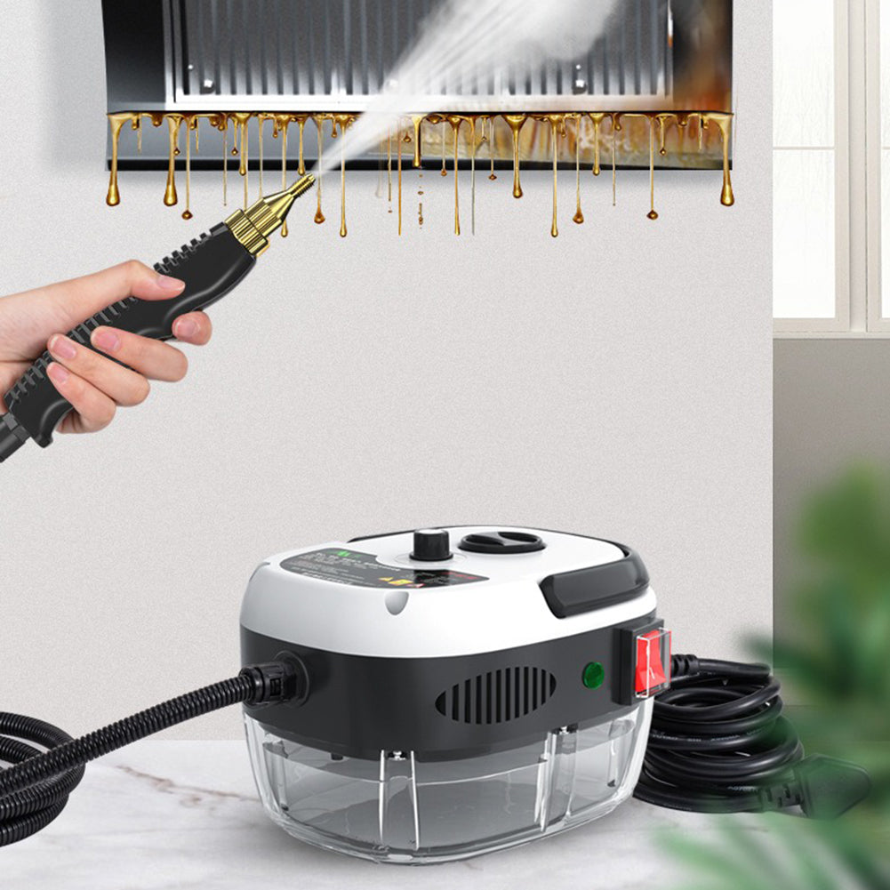 Kräftiger Dampfstrahl des 2500W Hochdruckreinigers entfernt mühelos Flecken & Schmutz. Schnell & effektiv.