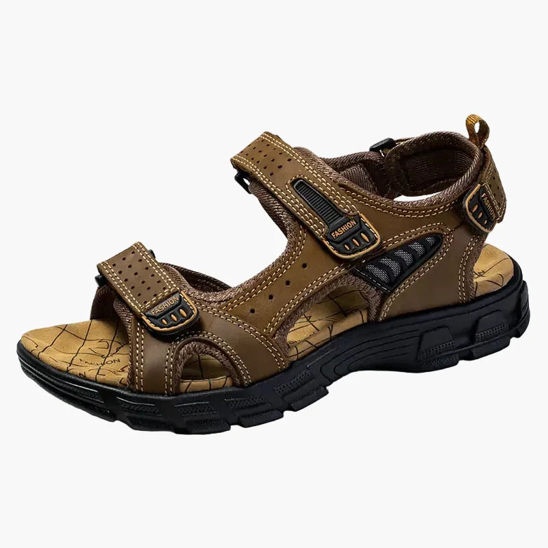 Bequeme Herren Freizeitsandalen für Outdoor und Wanderungen, mit verstellbarem Klettverschluss für optimalen Halt.