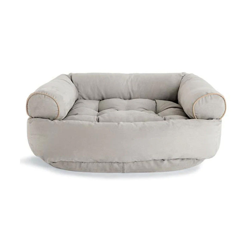 Weiches orthopädisches Hundesofa mit erhöhten Rändern, stützt Gelenke und fördert Tiefschlaf. Ideal für Haustiere.