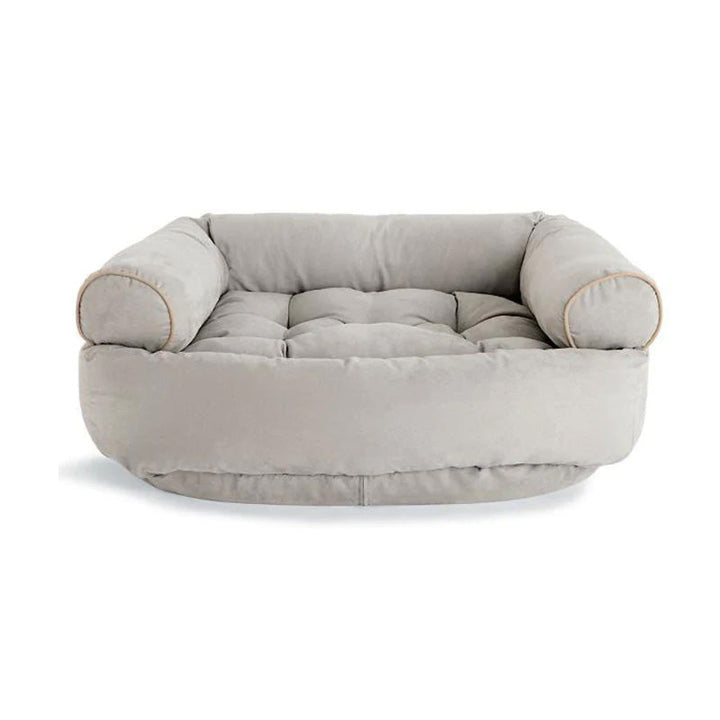 Weiches orthopädisches Hundesofa mit erhöhten Rändern, stützt Gelenke und fördert Tiefschlaf. Ideal für Haustiere.
